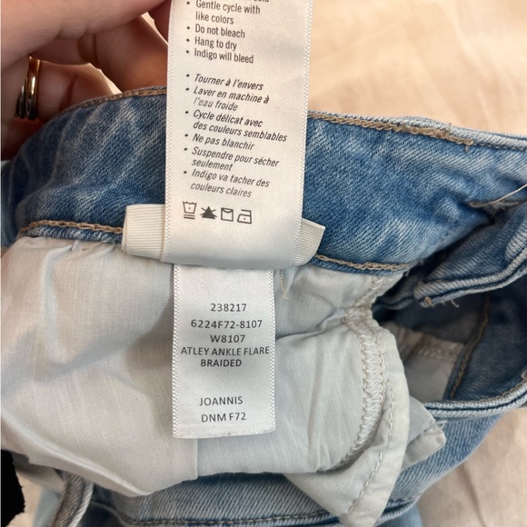 PAIGE Atley Ankle Flare Jeans with Braid Detailing - Picture 9 of 10